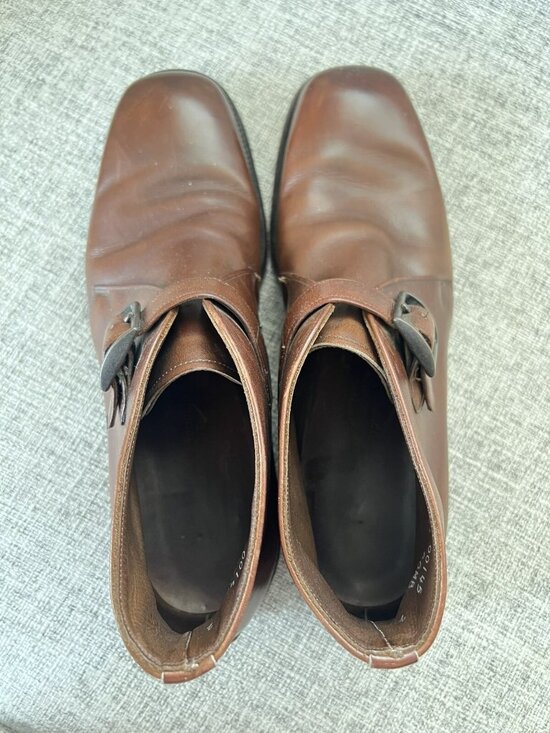 Allen Edmonds Ostendo St. George Ankle Strap Boots Men\'s sz 9.5 AA Narrow main image 5